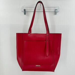 Rebecca Minkoff Red Leather Large Tote Bag